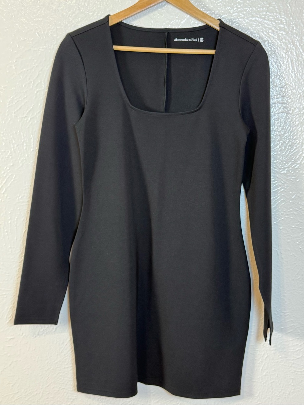 NWT Abercrombie Split-Cuff Ponte Squareneck #LBD Medium Petite MP